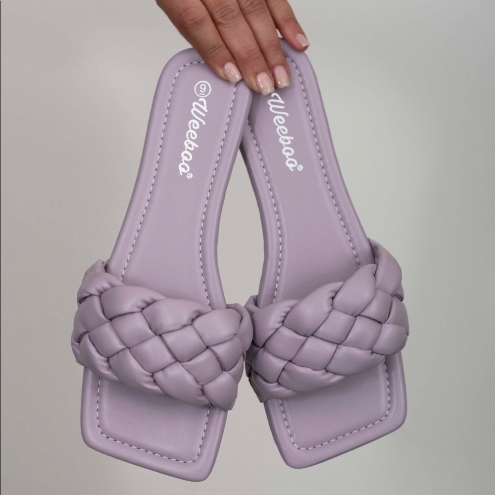 WeeBoo Woven Square Toe Sandals